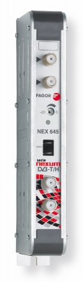 NEX 645 Cxx_ kanlov zesilova pro UHF psmo,  53 dB,  F- konektory,  AGC