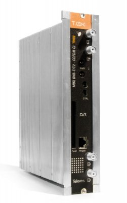 565101_ dvojit transmodultor 2x DVB-T, T2 / DVB-T,  CI,  2x vst. , 1x vst. , T0X