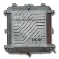 TAL-883_ trasový zesilovač, G=37dB,  aktiv. zpětný kanál 5-30 MHz,  dálkové napájení 24-90 V